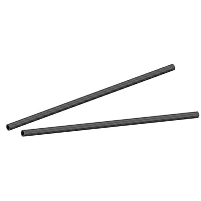 Harfington Uxcell Carbon Fiber Round Tube 3K Roll Wrapped Matt for RC Airplane