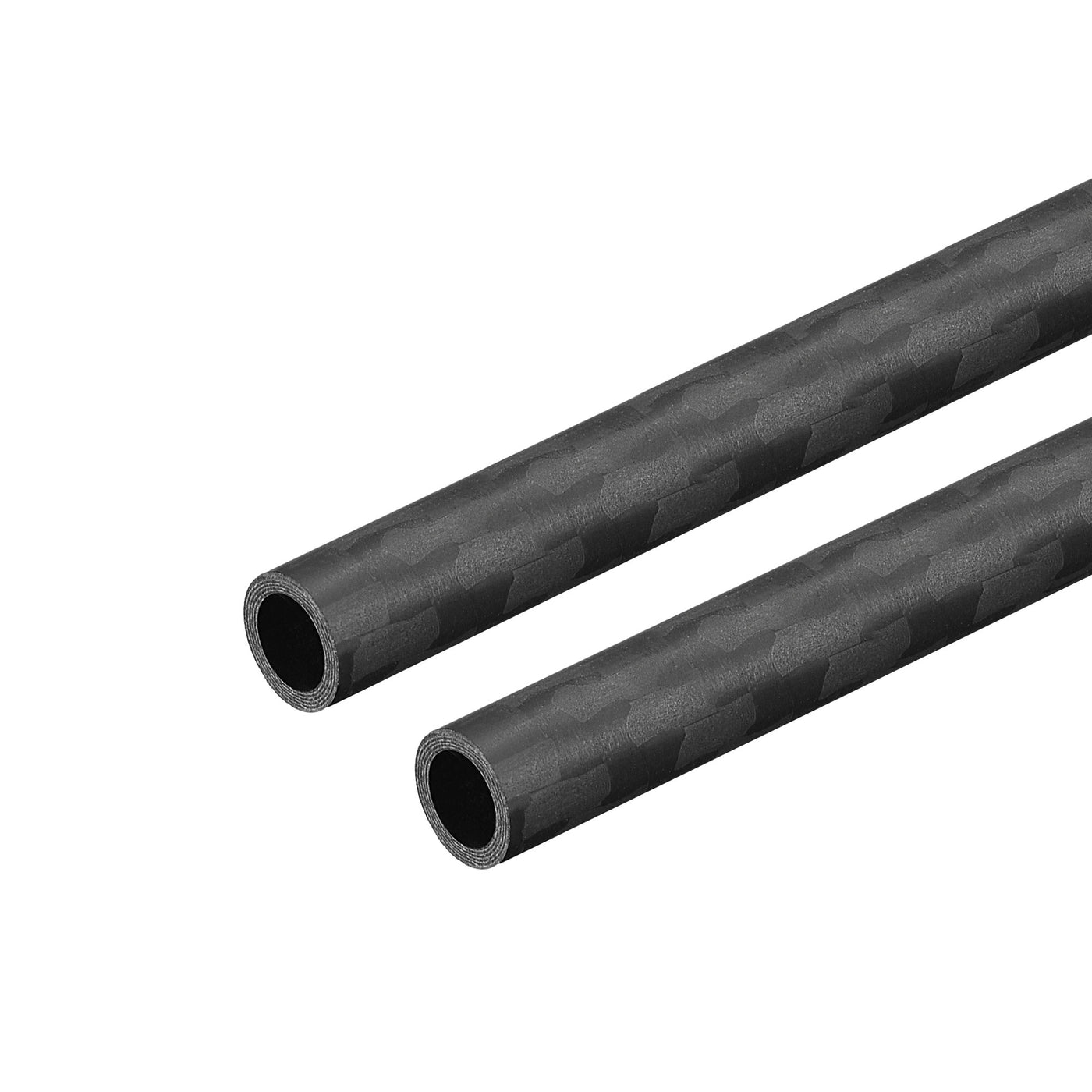 uxcell Uxcell Carbon Fiber Round Tube 3K Roll Wrapped Matt for RC Airplane
