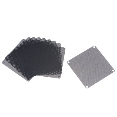 Harfington Uxcell PC Dust Fan Screen with Screws for Cooling Dustproof Case Cover PVC 90mm 10pcs