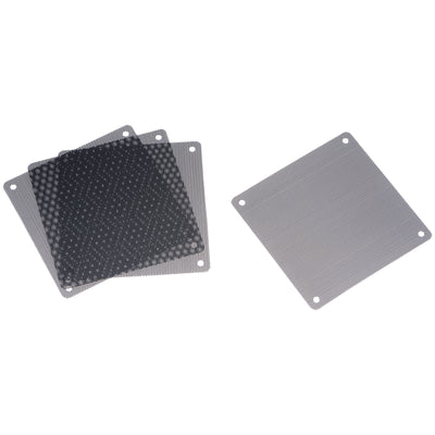 Harfington Uxcell PC Dust Fan Screen with Screws for Cooling Dustproof Case Cover PVC 120mm 4pcs