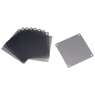 Harfington Uxcell PC Dust Fan Screen with Screws for Cooling Dustproof Case Cover PVC 120mm 10pcs