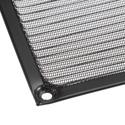 Harfington Uxcell PC Dust Fan Screen Aluminum Mesh for Cooling Case Cover Black 83mm 4pcs