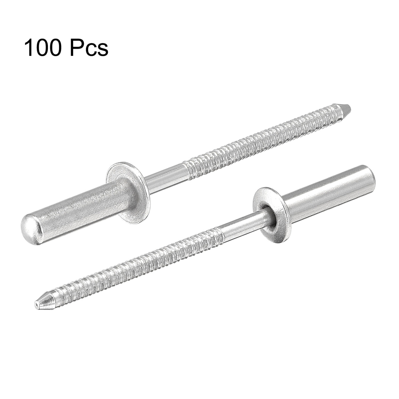 uxcell Uxcell Blind Rivets 304 Stainless Steel 3.2mm Diameter 13mm Grip Length 100pcs