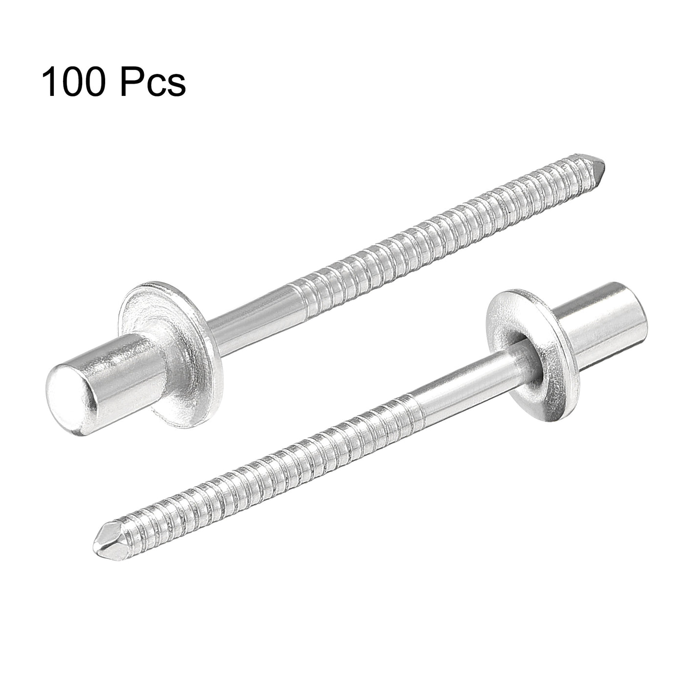 uxcell Uxcell Blind Rivets 304 Stainless Steel 4mm Diameter 7mm Grip Length 100pcs