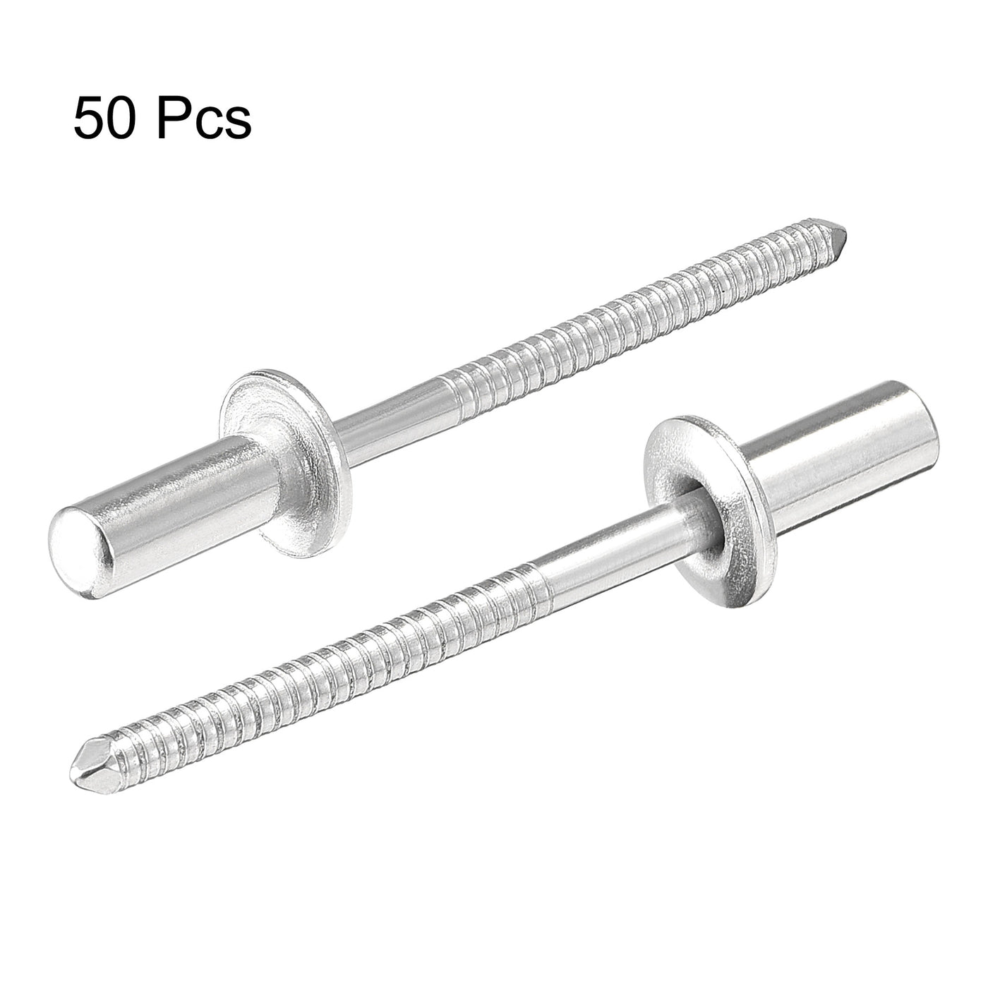 uxcell Uxcell Blind Rivets 304 Stainless Steel 4mm Diameter 11mm Grip Length 50pcs