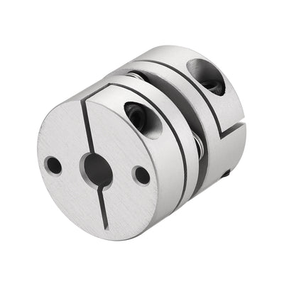 Harfington Uxcell 6.35mm to 8mm Bore One Diaphragm Motor Wheel Flexible Coupling Joint