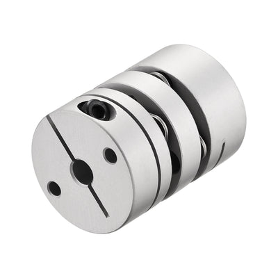 Harfington Uxcell 5mm to 5mm Bore Double Diaphragm Motor Wheel Flexible Coupling Joint