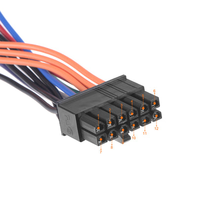 Harfington Uxcell 24 to 12 Pin Mainboard Power Cable for Modular Board 18 AWG 13cm