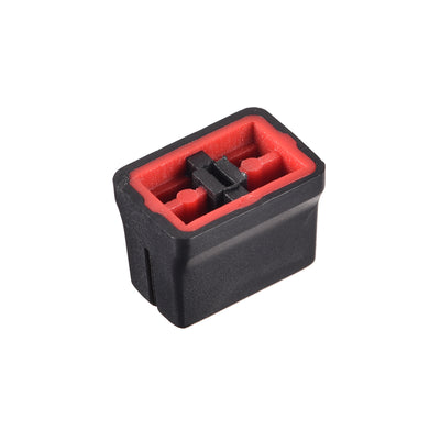 Harfington Uxcell Plastic Straight Slide Potentiometer Flat Push Knob Insert Shaft 4x1mm Red Black 5pcs