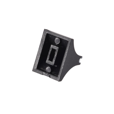 Harfington Uxcell Plastic Straight Slide Potentiometer Flat Push Knob Insert Shaft 4x1.6mm Silver Black 5pcs