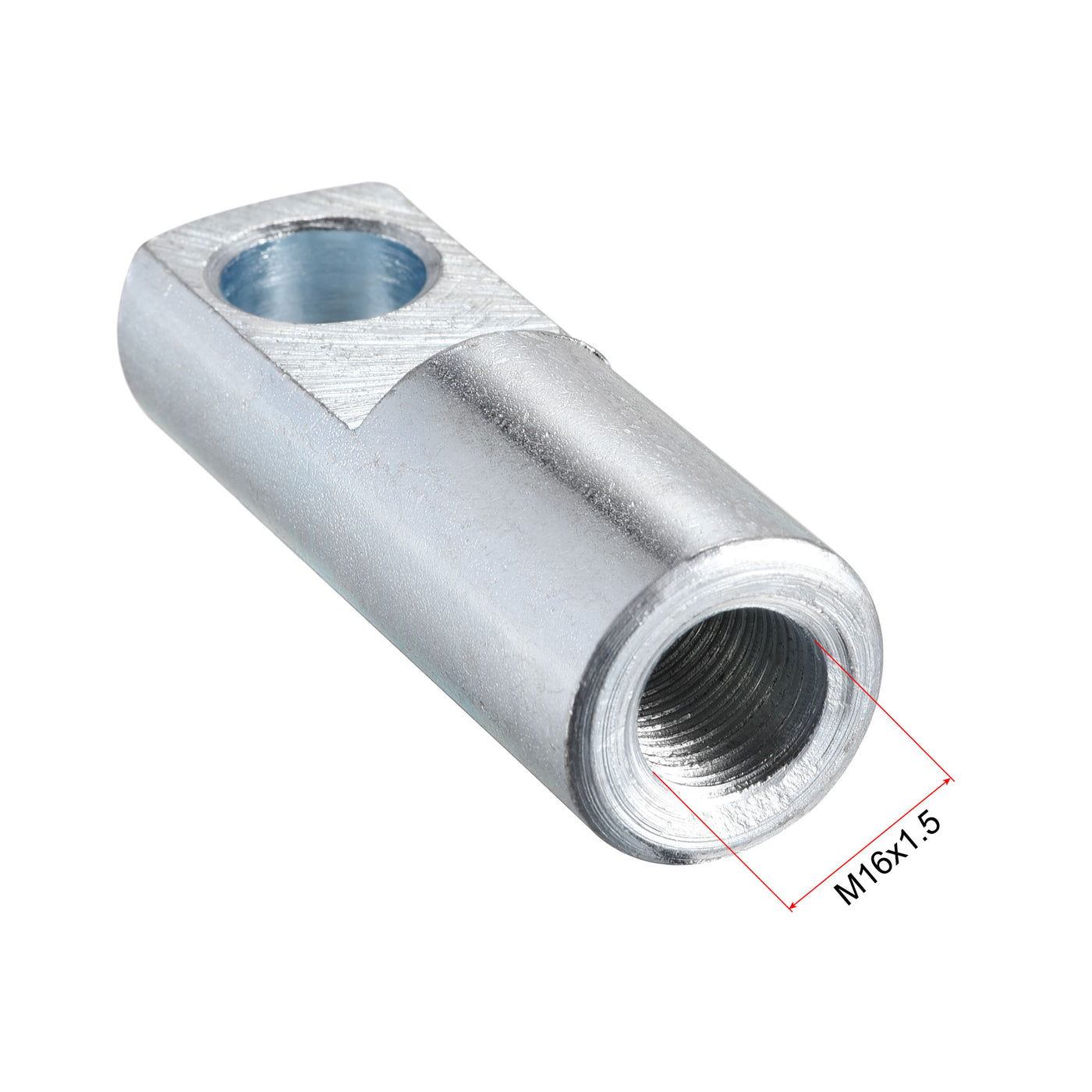 uxcell Uxcell Air Cylinder Rod Clevis End M16x1.5 Female Thread 78mm I Shape Connector