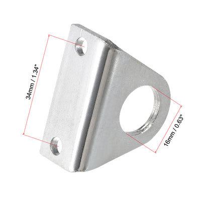 Harfington Uxcell Air Cylinder Rod Clevis Mounting Bracket 2 Bolt Holes MA/MAL Pneumatic Parts for 16mm Cylinder Bore, 2pcs