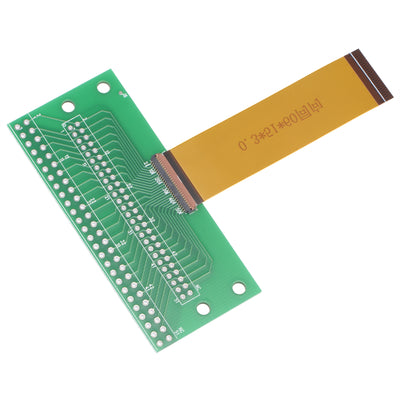 uxcell Uxcell Flexible Flat Ribbon Cable with Converter Board 0.3mm 51P 60mm DIP 2.0mm 2.54mm