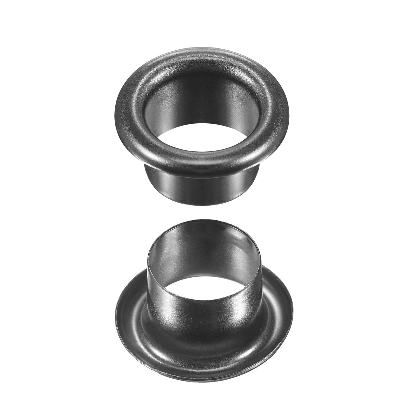 uxcell Uxcell Eyelets with Washers 13.5 x 8 x 7mm Alloy Grommet Chrome Plated Black 200 Set