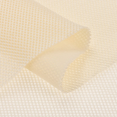 Harfington Uxcell 2Pcs Beige White Speaker Mesh Grill Stereo Fabric Dustproof 50cmx160cm 20"x63"
