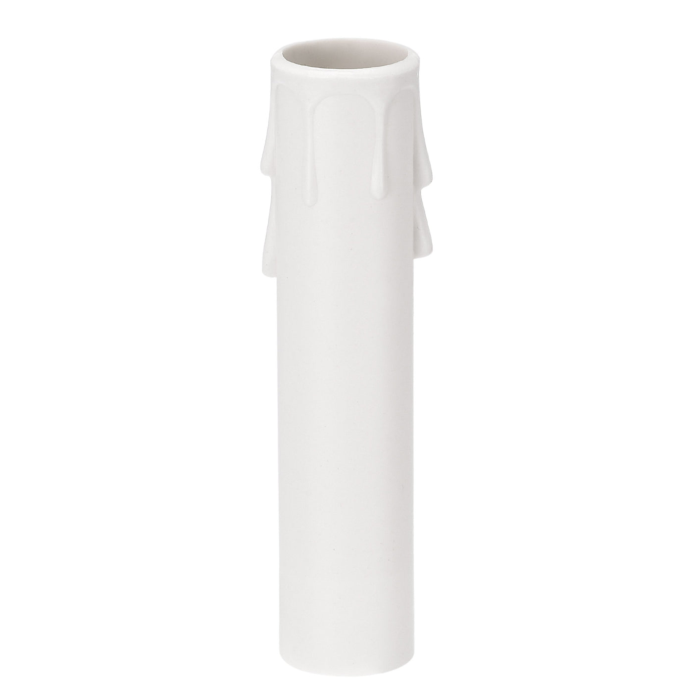Uxcell Uxcell Plastic 4 Inch Candelabra Base for E12 Candle Socket Covers Sleeves Chandelier, White Pack of 24