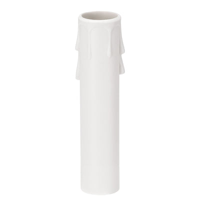 Harfington Uxcell Plastic 4 Inch Candelabra Base for E12 Candle Socket Covers Sleeves Chandelier, White Pack of 24