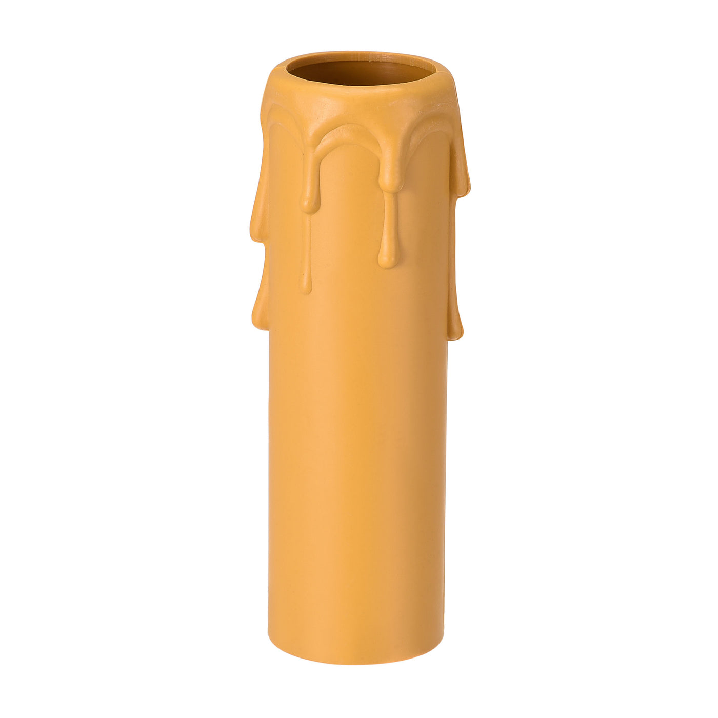 Uxcell Uxcell Plastic Candle Covers Sleeves 30x100mm for E14 Chandelier, Yellow Pack of 9