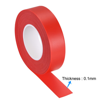 Harfington Uxcell PVC Flagging Tape 20mm x 20m/65.6ft Marking Tape Non-Adhesive Red 3pcs