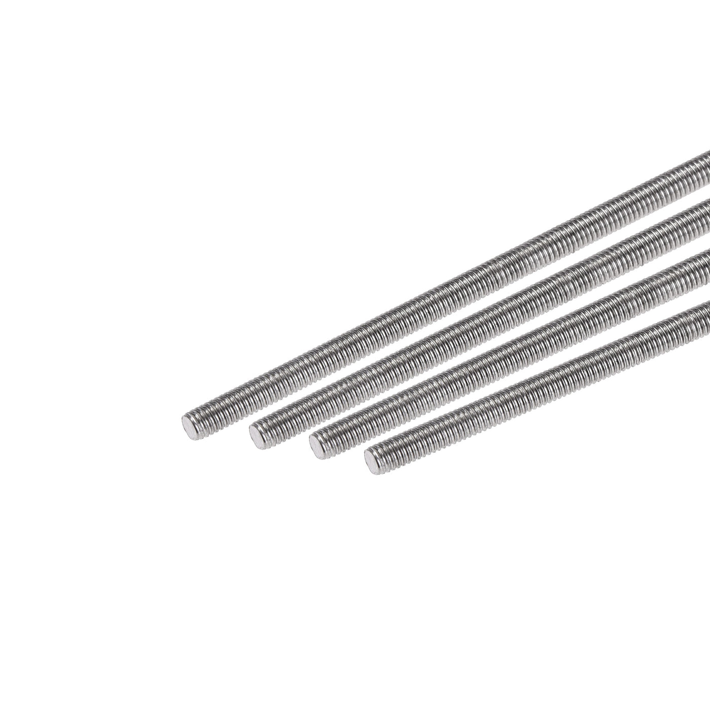 uxcell Uxcell 5Pcs M3 x 350mm Fully Threaded Rod 304 Stainless Steel Right Hand Threads