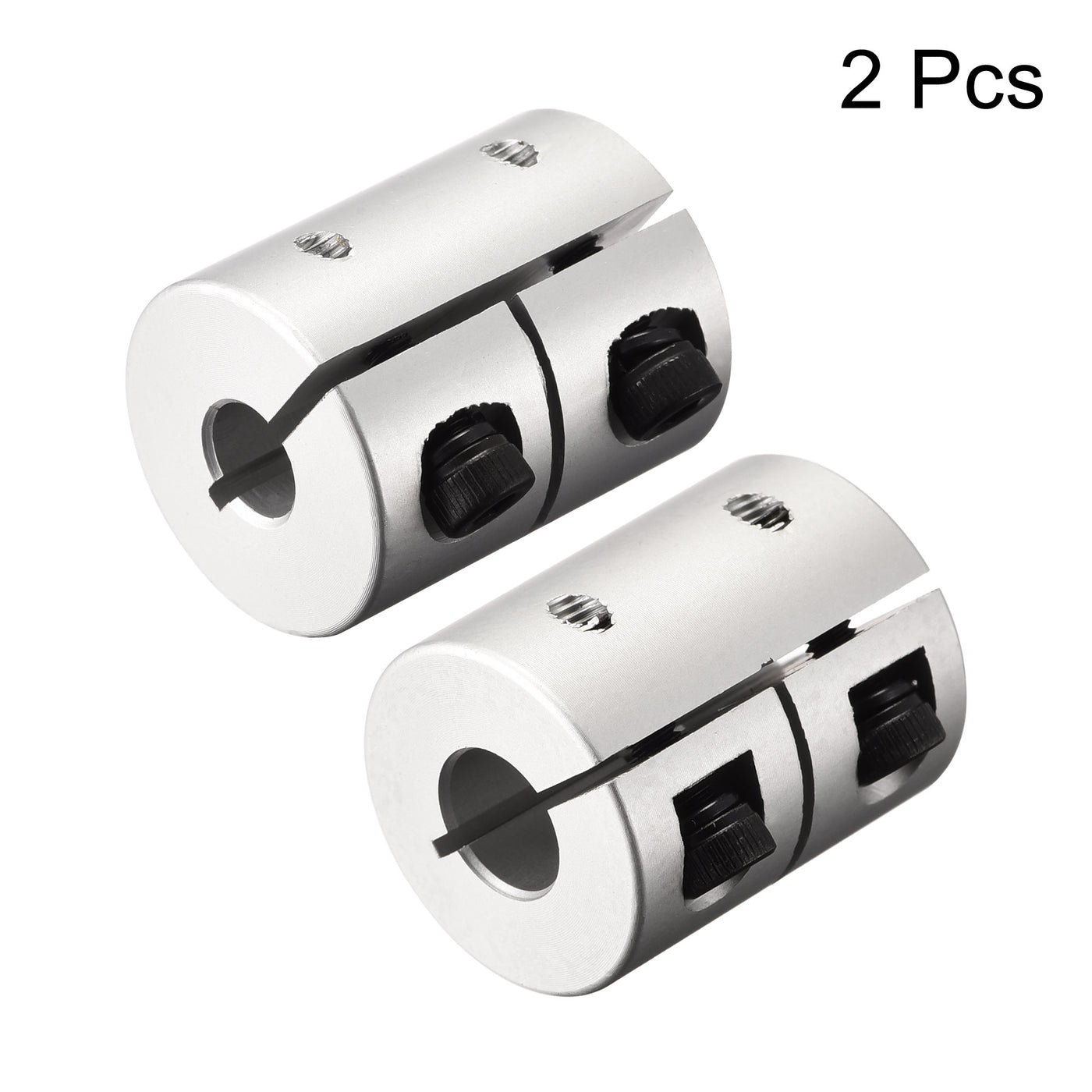 Uxcell Uxcell 2pcs 6mm to 6mm Shaft Coupling 25mmx20mm Coupler Aluminum Alloy Joint Motor for 3D Printer CNC Machine DIY Encoder