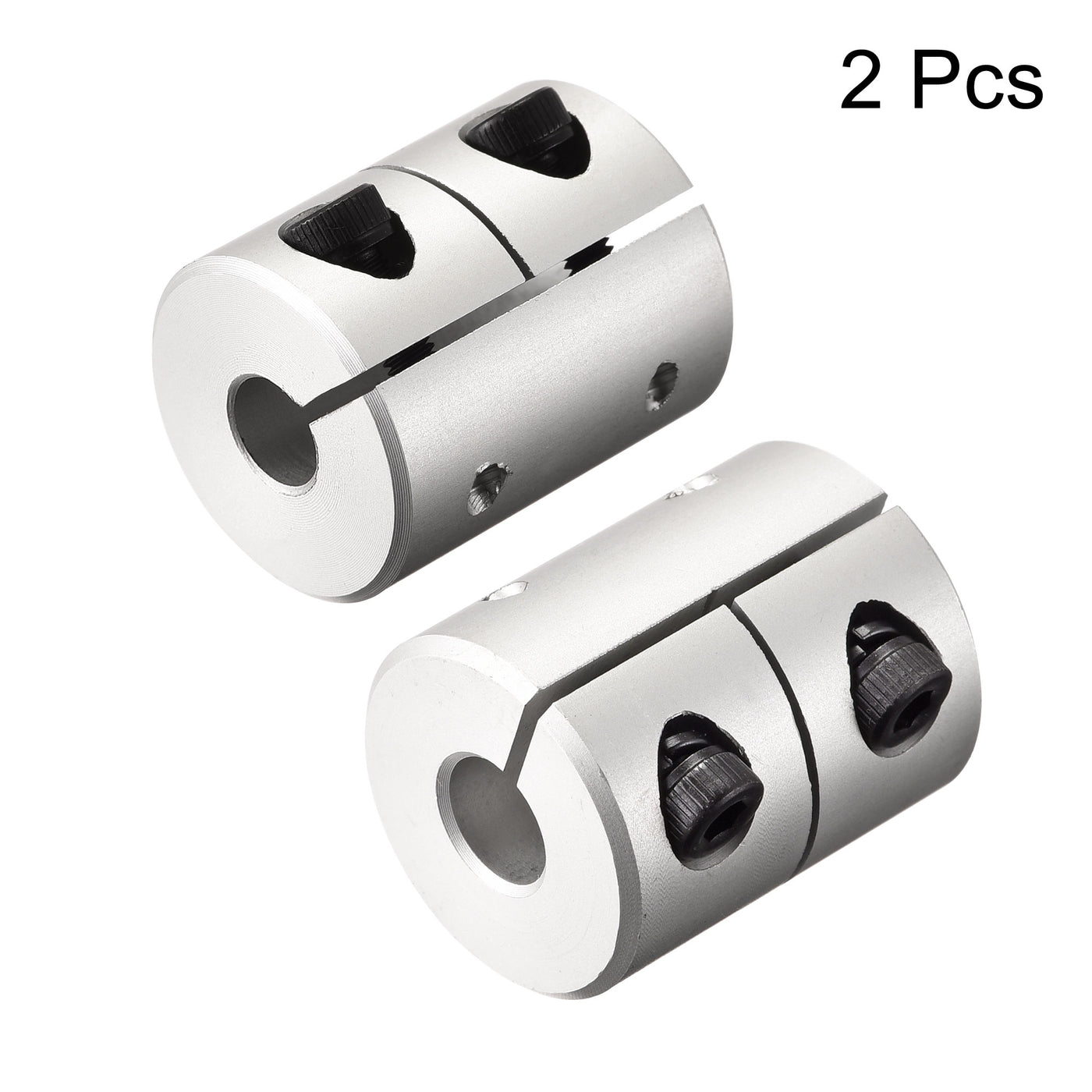 Uxcell Uxcell 2pcs 6mm to 6mm Shaft Coupling 25mmx20mm Coupler Aluminum Alloy Joint Motor for 3D Printer CNC Machine DIY Encoder