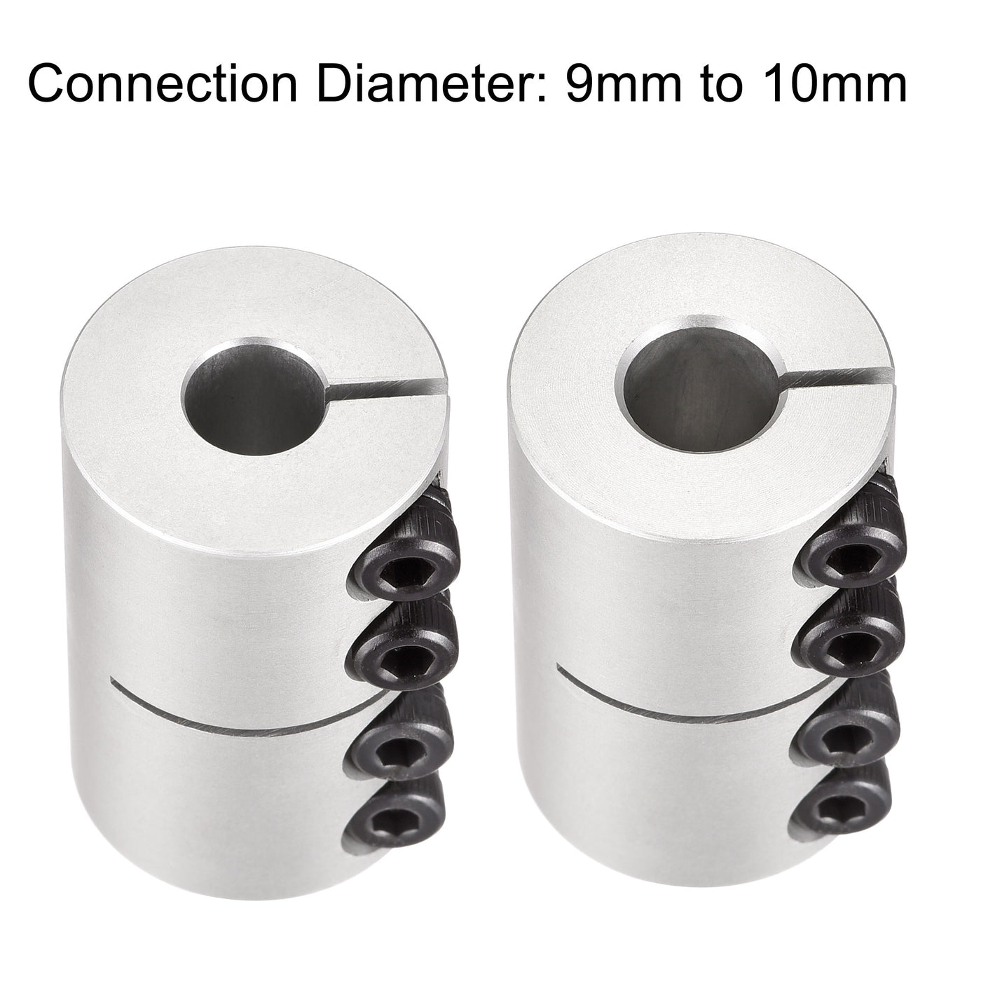 Uxcell Uxcell 2pcs 7mm to 8mm Shaft Coupling 25mmx40mm Coupler Aluminum Alloy Joint Motor for 3D Printer CNC Machine DIY Encoder