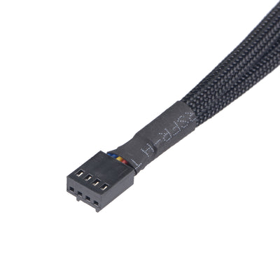 Harfington Uxcell Fan Power Supply Cable 1 to 2 with 3 Pin 4 Pin for Computer CPU 10.6 Inch
