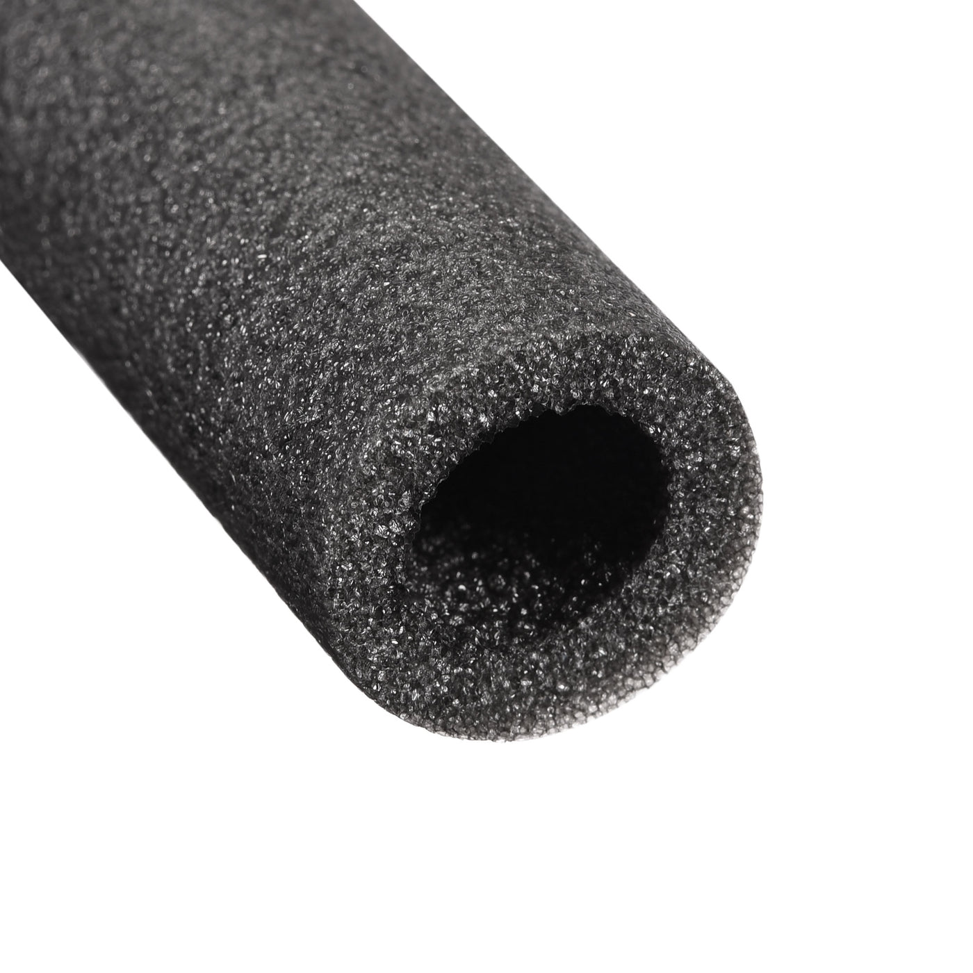 Uxcell Uxcell Foam Tube 1.64 Ft Length 0.47in ID 0.82in OD Hollow Polyethylene Black 8pcs