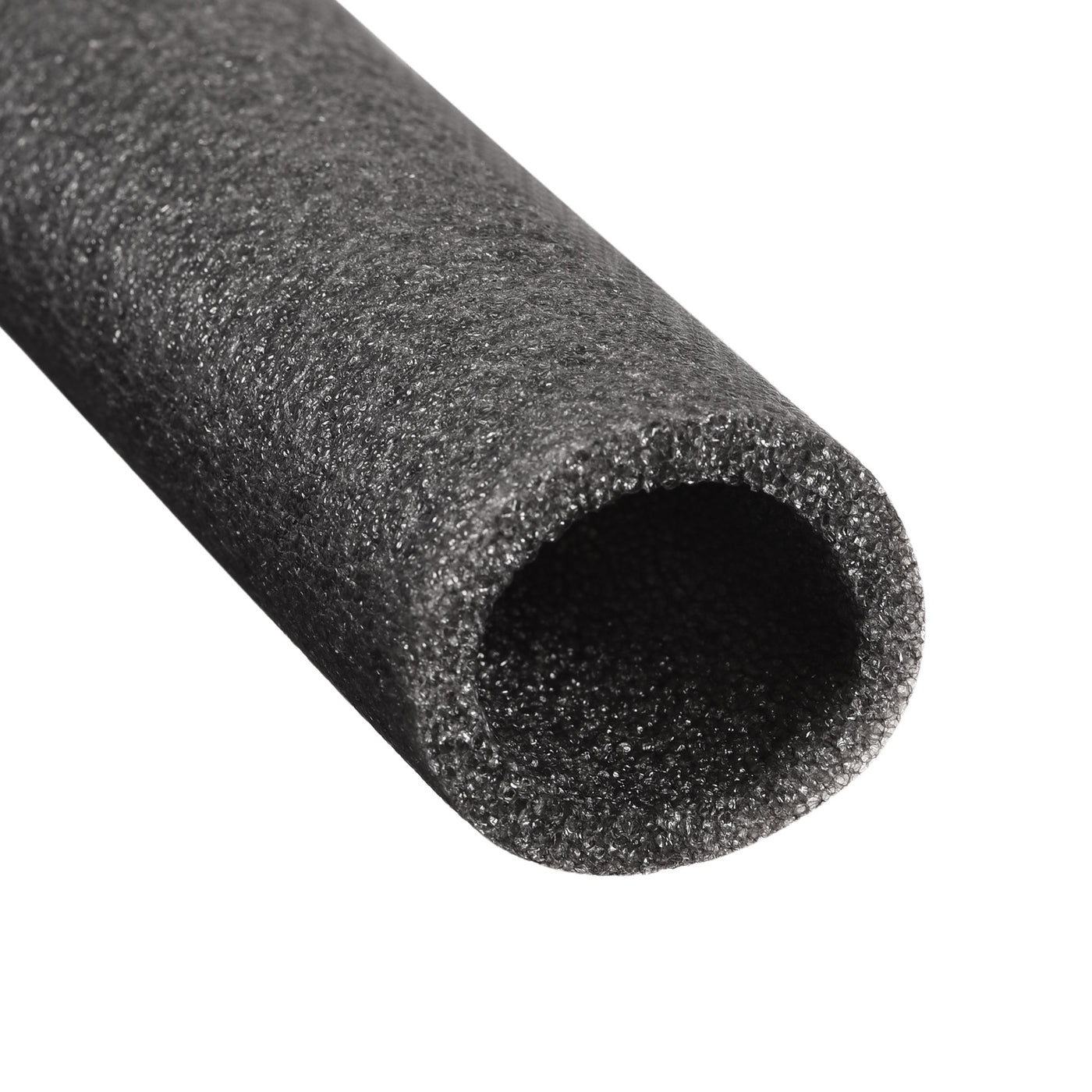 Uxcell Uxcell Foam Tube 1.64 ft Length 0.98in ID 1.37in OD Hollow Polyethylene Black 4pcs