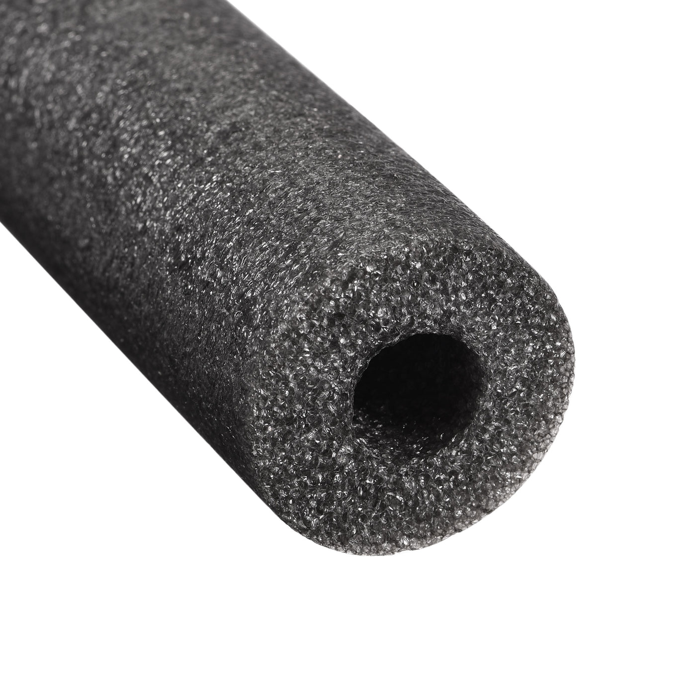 Uxcell Uxcell Foam Tube 1.64 ft Length 0.98in ID 1.37in OD Hollow Polyethylene Black 4pcs