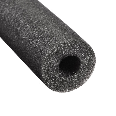 Harfington Uxcell Foam Tube 1.64 ft Length 0.98in ID 1.37in OD Hollow Polyethylene Black 4pcs
