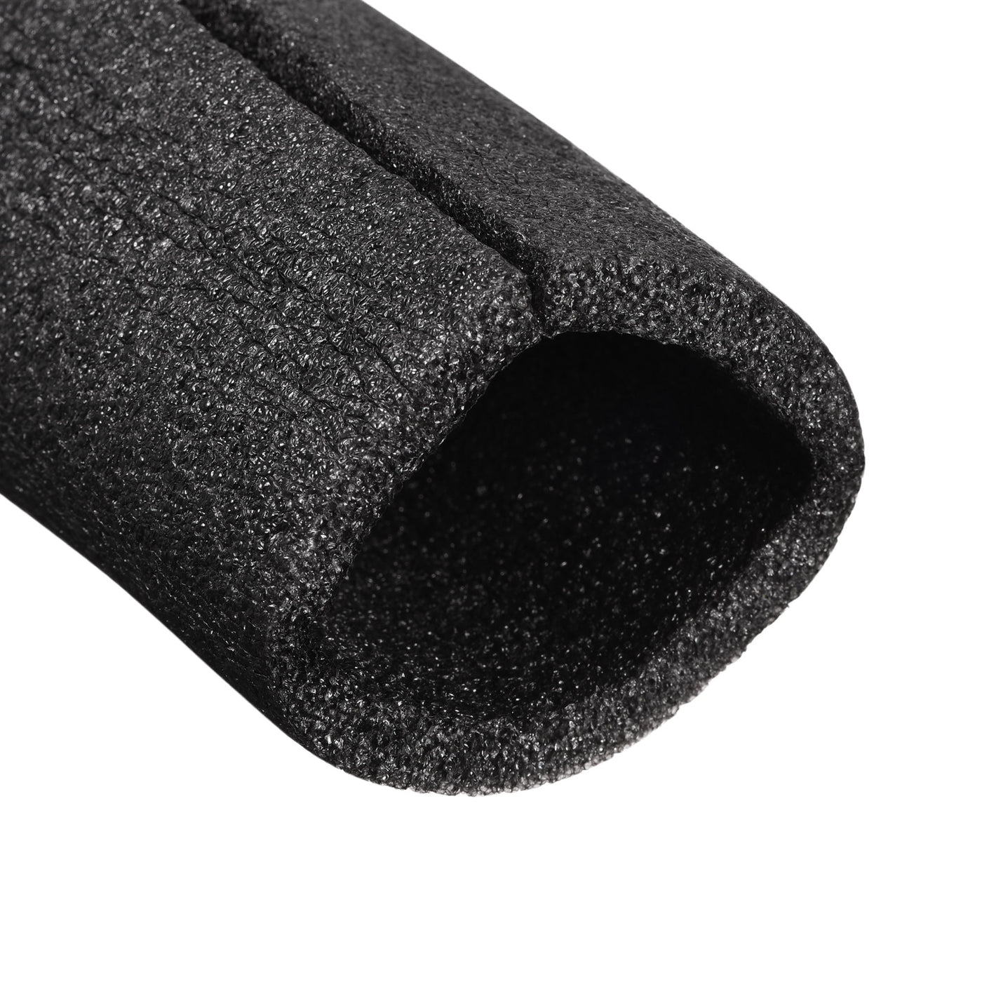 Uxcell Uxcell Foam Tube 1.64 Ft Length 2.34in ID 3.12in OD Hollow Polyethylene Black 1pcs
