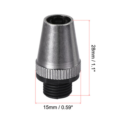 Harfington Uxcell Cable Glands Strain Relief Cord Grips Metal Black 10Pcs for Wiring Hanging Light Ceiling Pendant Lamp