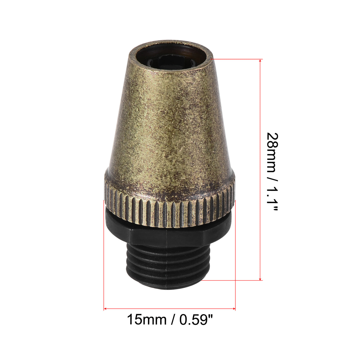 uxcell Uxcell Cable Glands Strain Relief Cord Grips Metal Bronze 10Pcs for Wiring Hanging Light Ceiling Pendant Lamp