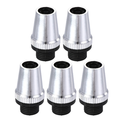 Harfington Uxcell Cable Glands Strain Relief Cord Grips Metal Chrome 5Pcs for Wiring Hanging Light Ceiling Pendant Lamp
