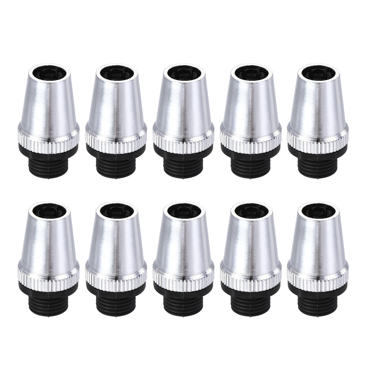 uxcell Uxcell Cable Glands Strain Relief Cord Grips Metal Chrome 10Pcs for Wiring Hanging Light Ceiling Pendant Lamp