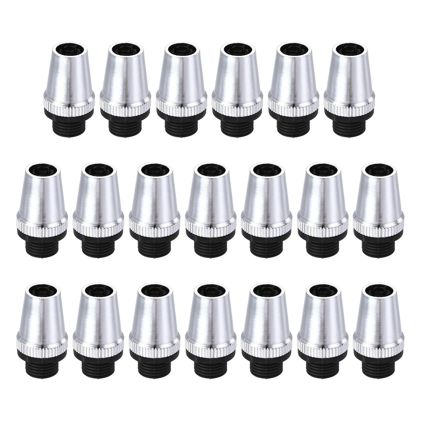 uxcell Uxcell Cable Glands Strain Relief Cord Grips Metal Chrome 20Pcs for Wiring Hanging Light Ceiling Pendant Lamp