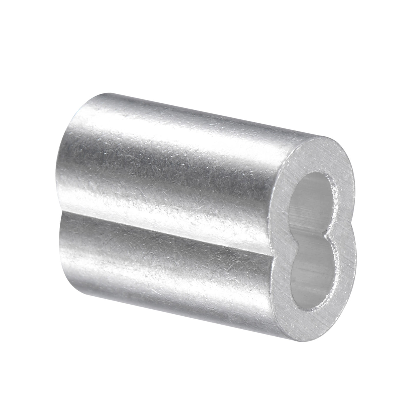 Uxcell Aluminum Crimping Sleeves – 1.2mm Diameter Cable Wire Rope Loops, 50pcs Pack
