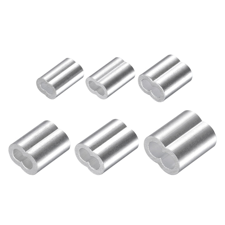 Uxcell 1/8 Inch Aluminum Cable Crimp Sleeves - 50 Pcs Pack For Wire Rope, 15mm X 11mm - View #14