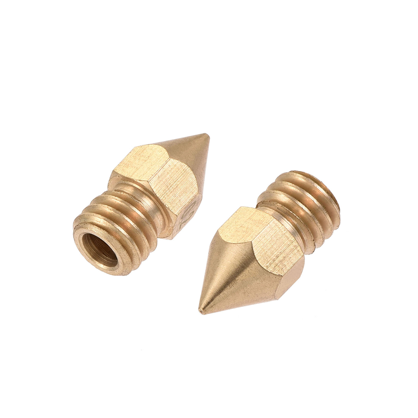uxcell Uxcell 0.2mm 3D Printer Nozzle, 30pcs M6 Thread for MK8 3mm Extruder Print, Brass