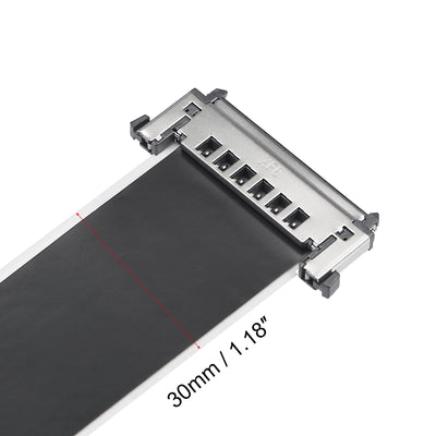 Harfington Uxcell FFC FPC Cable 0.5mm Pitch 51 Pin 600mm Flat Ribbon Cable for LCD Screen