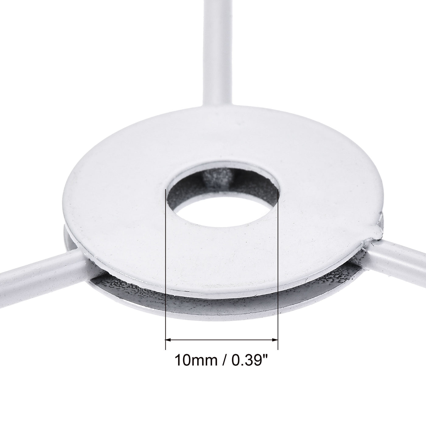 uxcell Uxcell Lamp Shade Ring, 250mm Dia. Lampshade Holder Frame for Connecting Lamps Harp, Baked Coating Iron 1 Set