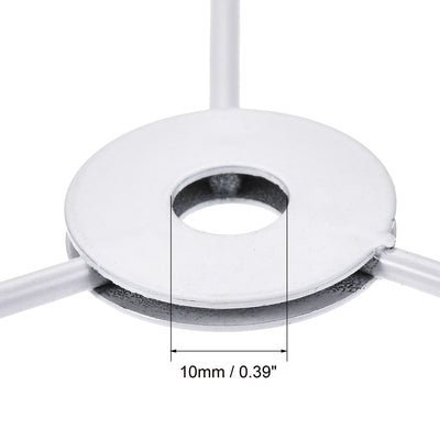 Harfington Uxcell Lamp Shade Ring, 250mm Dia. Lampshade Holder Frame for Connecting Lamps Harp, Baked Coating Iron 1 Set