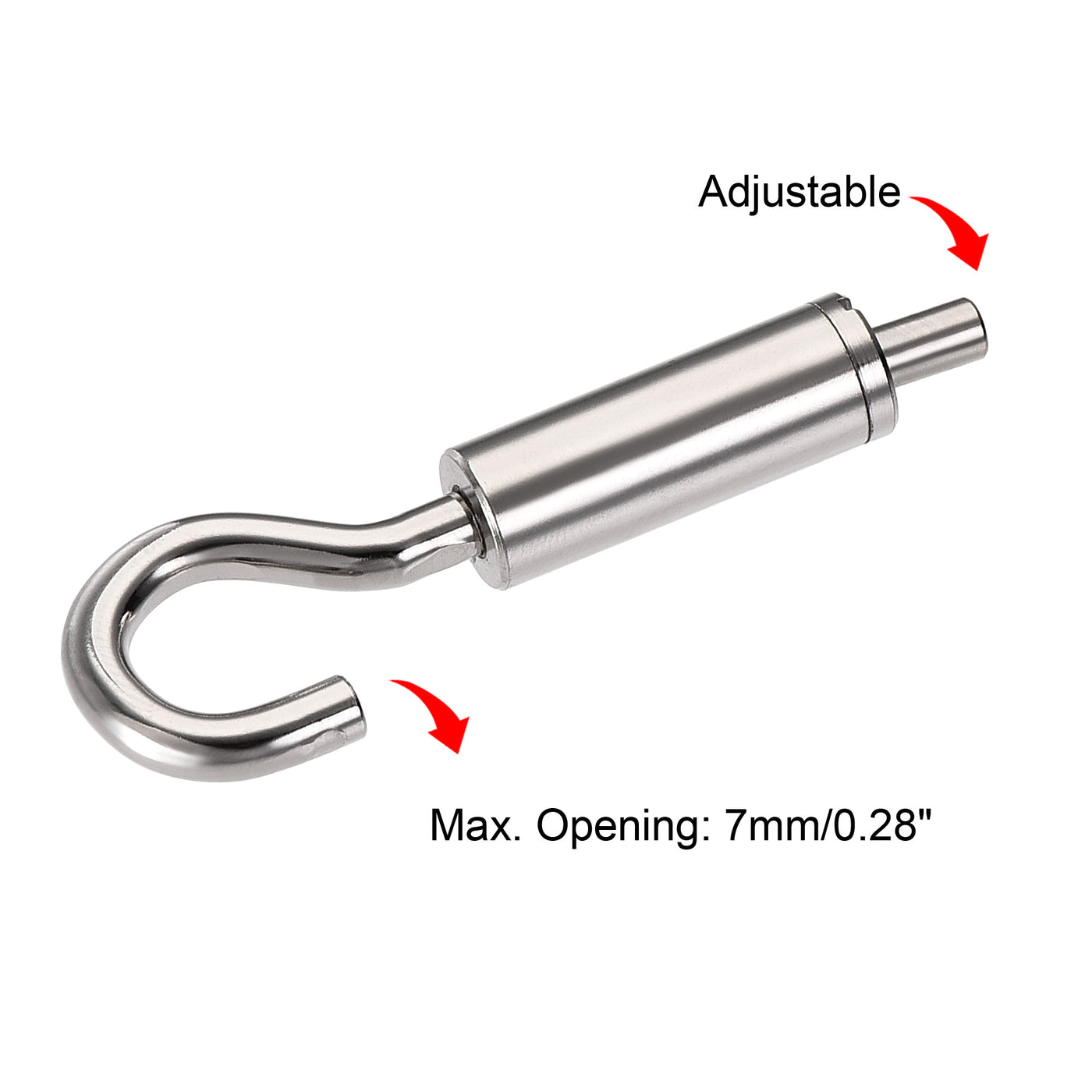 Uxcell Picture Hanging Wire Hook, 6pcs 7mm Open Adjustable Copper Hooks