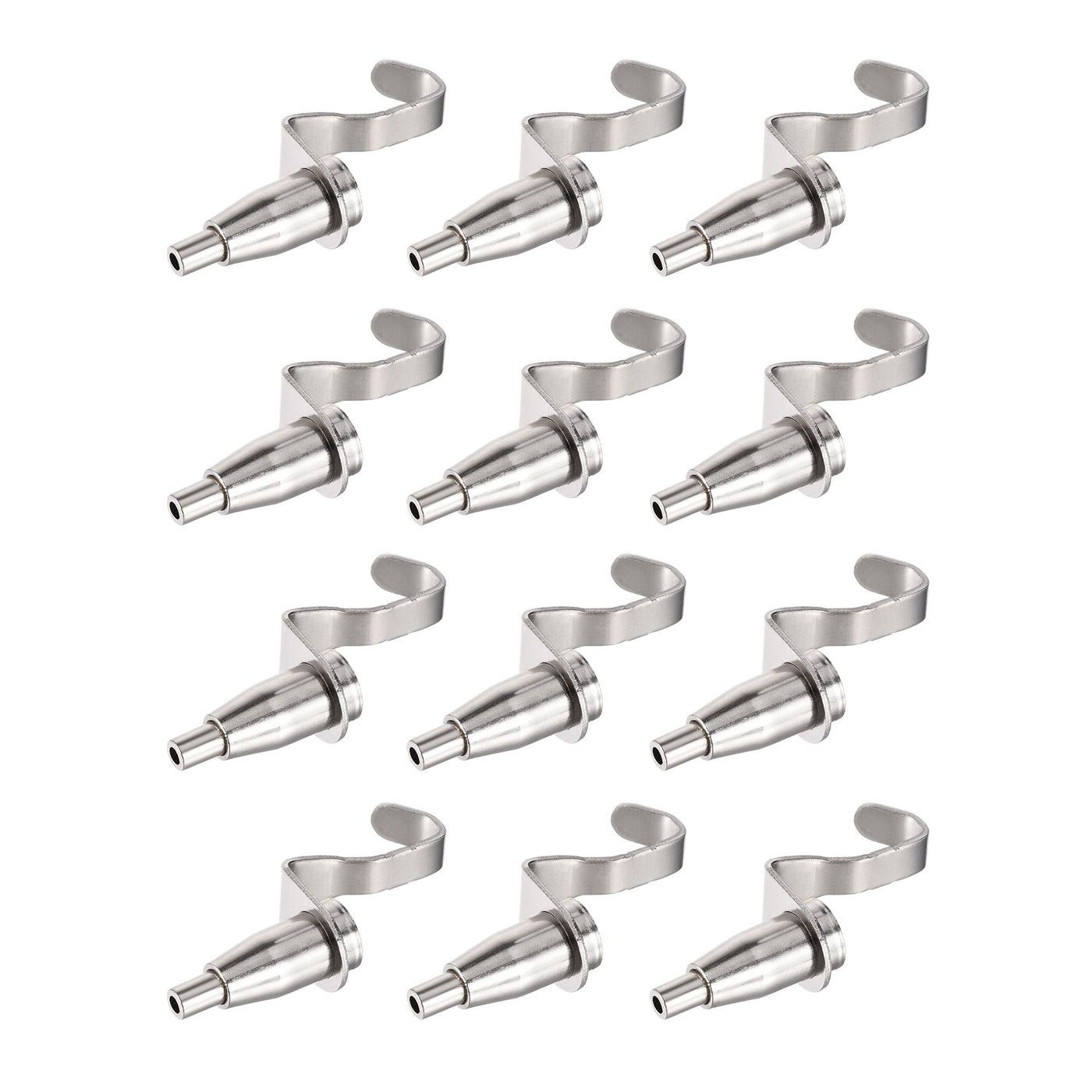 uxcell Uxcell Picture Hanging Wire Hook, 12pcs 11mm Open Adjustable Copper Hooks for Home Picture Art Gallery Picture Display Kit