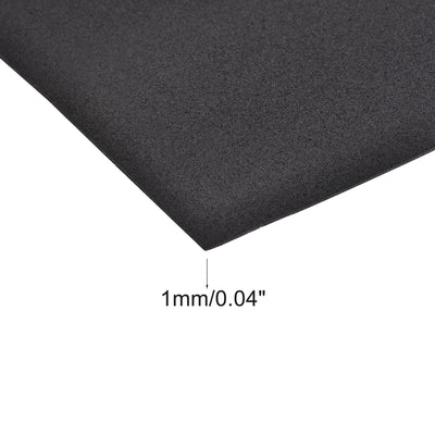 Harfington Uxcell Black EVA Foam Sheets Roll 13 x 39 Inch 10mm Thick for Crafts DIY Projects, 2Pcs