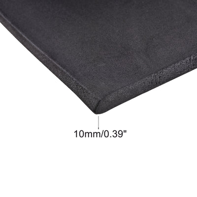 Harfington Uxcell Black EVA Foam Sheets Roll 13 x 39 Inch 10mm Thick for Crafts DIY Projects, 2Pcs