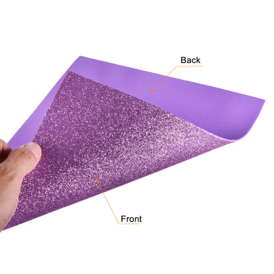 Harfington Uxcell Purple Shiny EVA Foam Sheets 11 x 8 Inch 2mm Thick for Craft DIY 12 Pcs