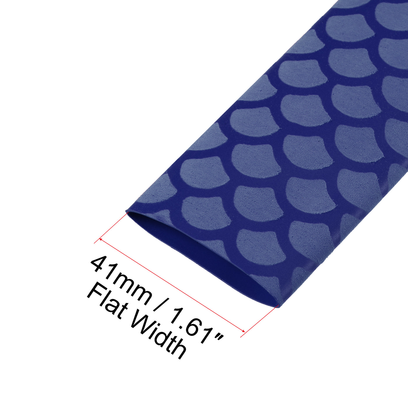 Uxcell Heat Shrink Wrap Tube Sleeve For Fishing Rod Grip Handle Ratio 2:1 41mm Flat 1M Red